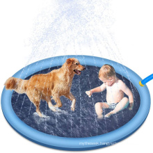 Splash Sprinkler Pad For Dogs Kids 59/67inch Thicken Dog Doggy Pool Sprinkler Pet Outdoor Play Water Mat Toys